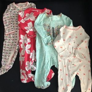 One piece footed outfits